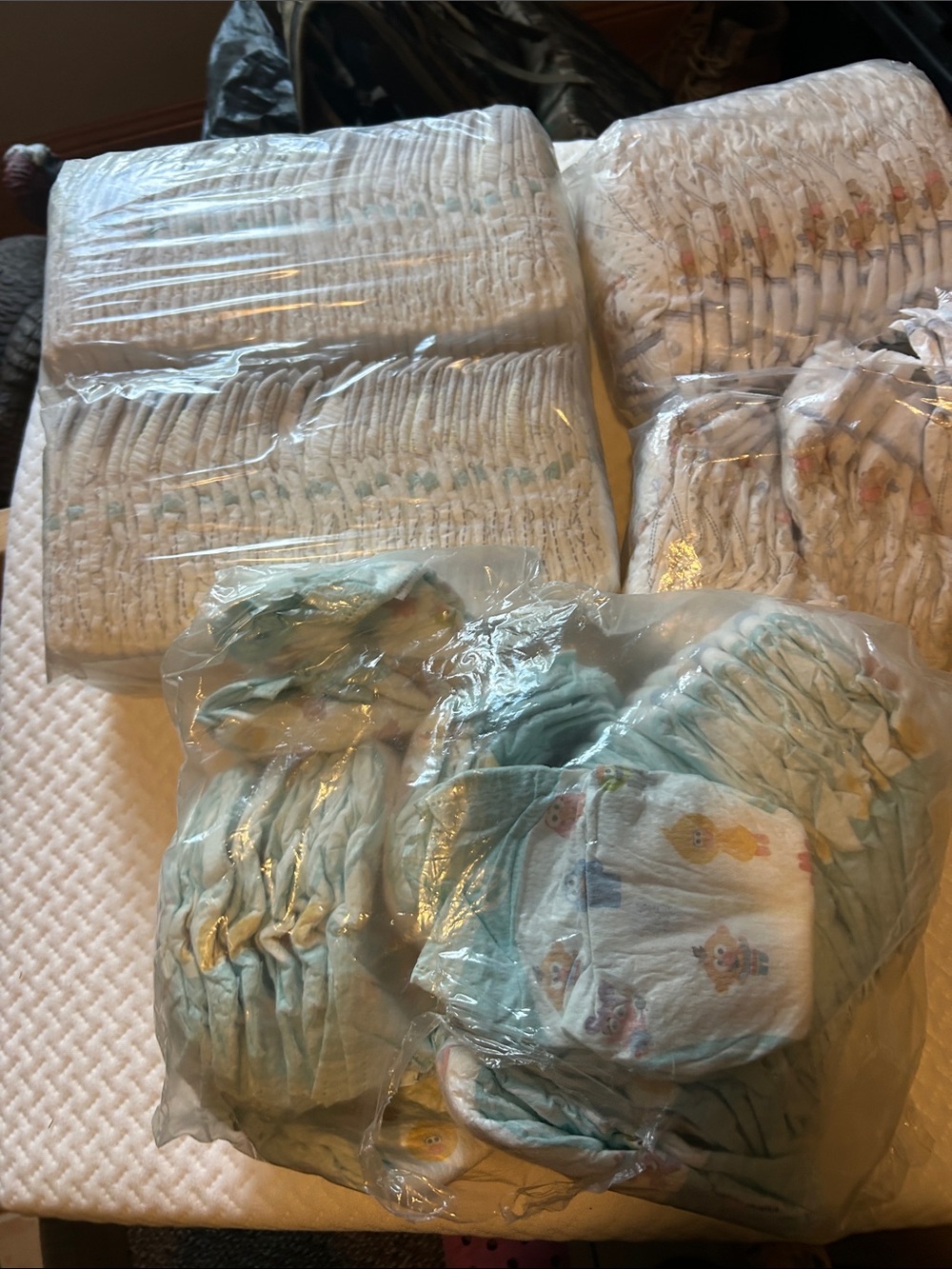 lot of Baby Diapers - pampers and huggies